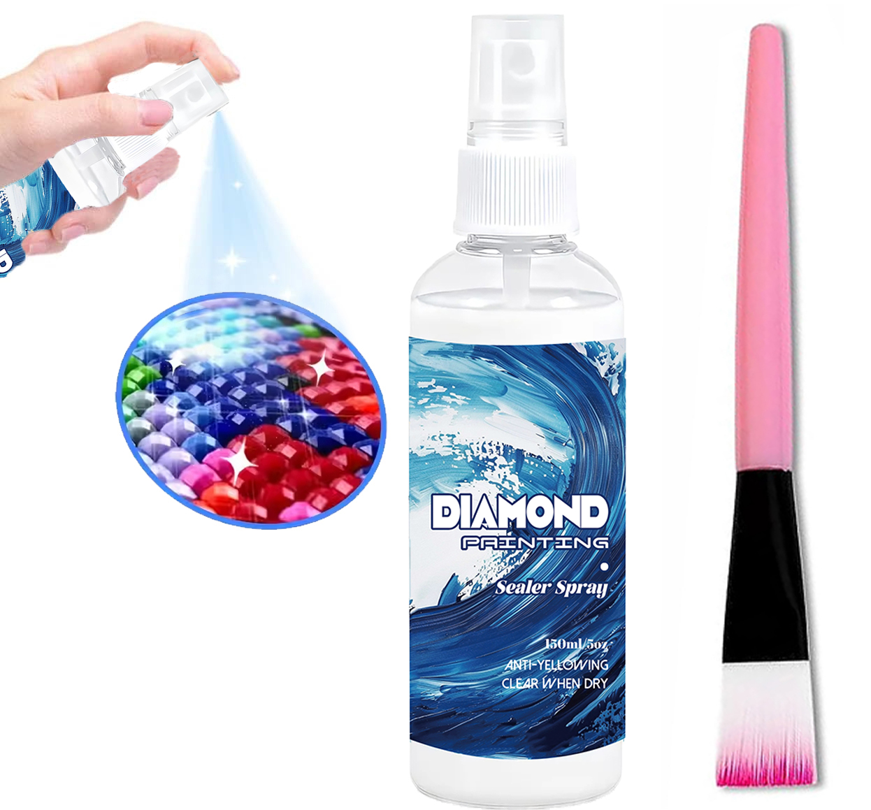Resin Art And Craft - 150ml Diamond Painting Sealant Spray Craft