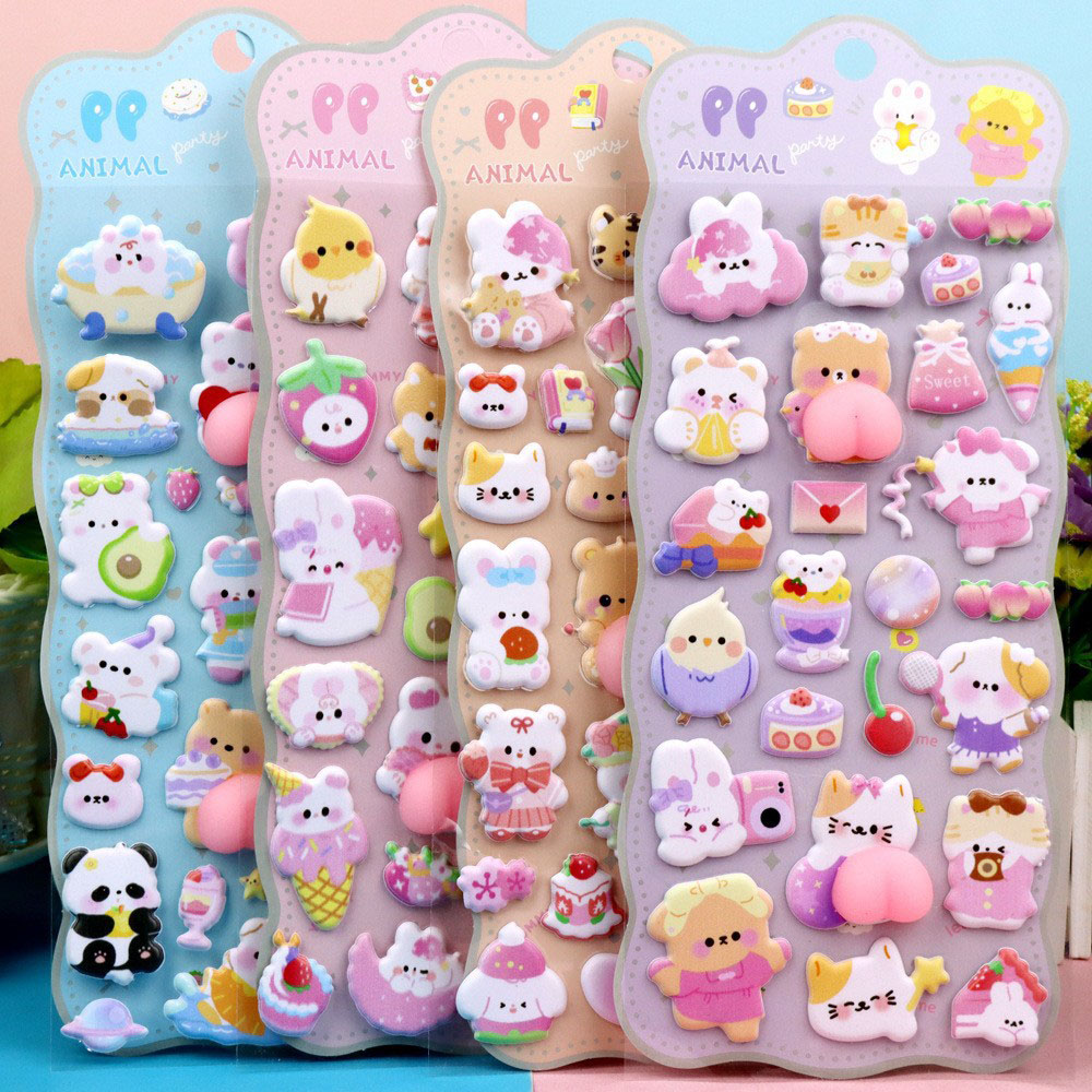 Resin Art For Kids - 2/4 Pieces 3D Soft Cute Butt