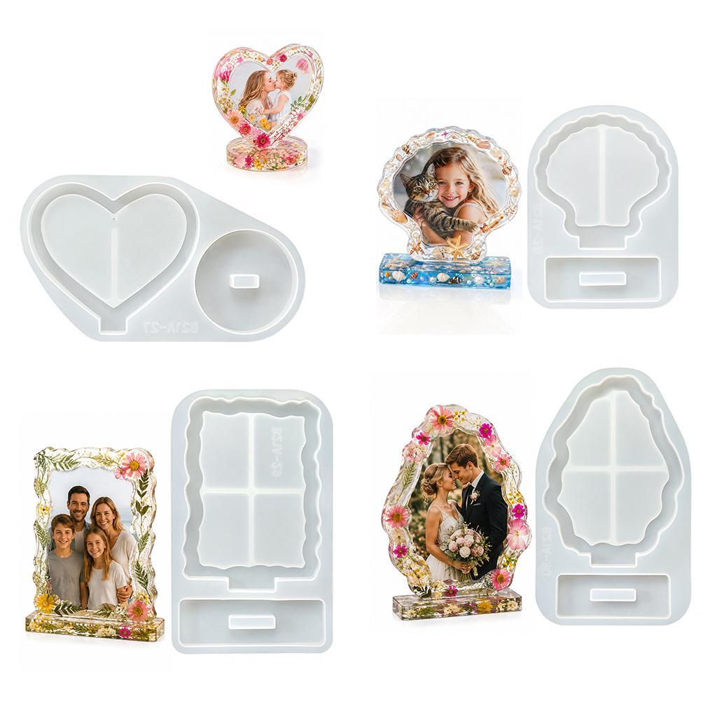 Resin Art Heart - Wedding Invitation Resin Mold Silicone Photo