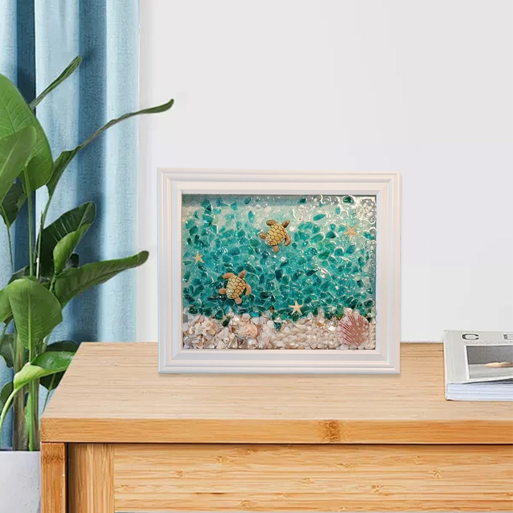 Resin Art Beach Theme - Sea Glass Art Kits Sea Glass