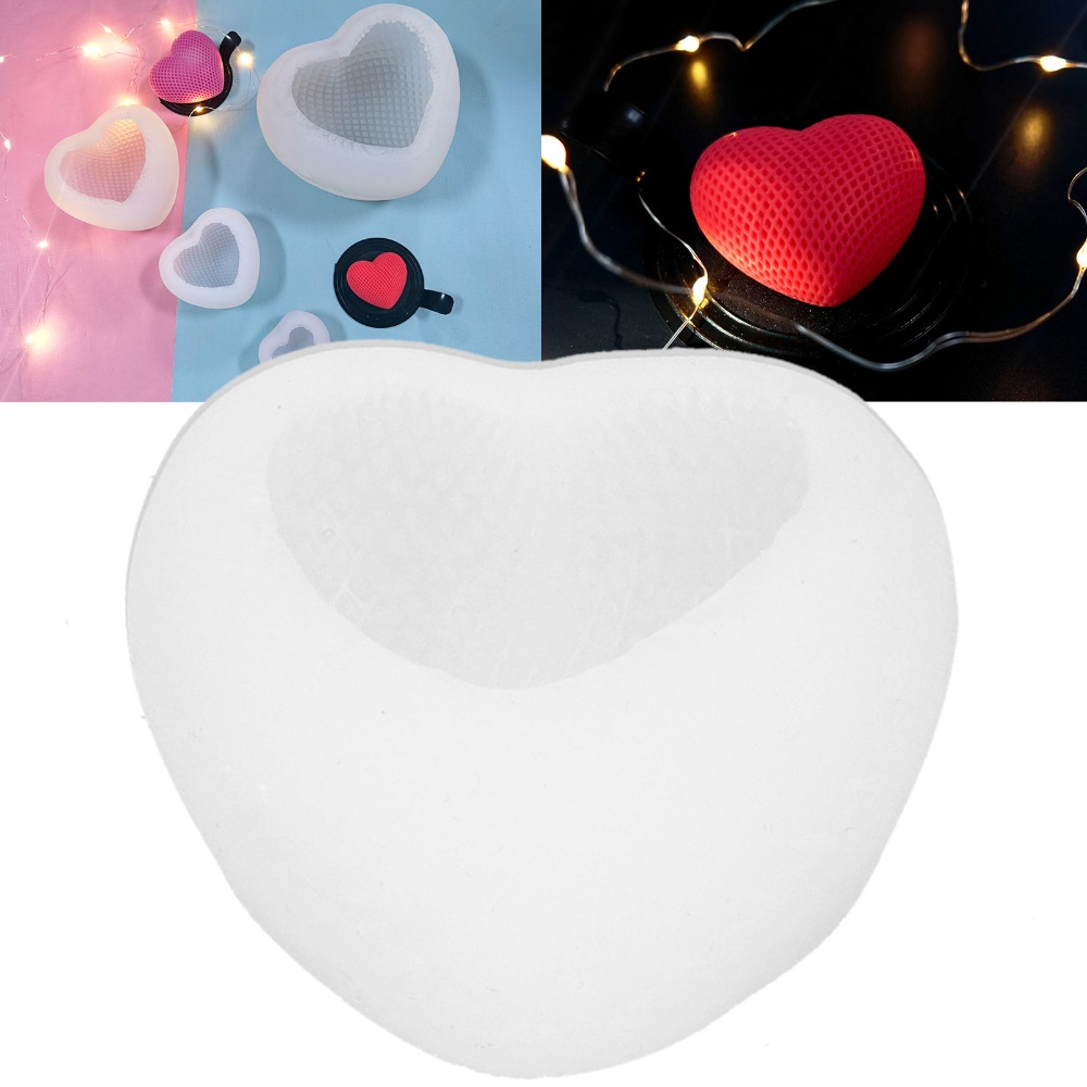 Resin Art Heart - Resin Casting Mould Woven Heart Silicone