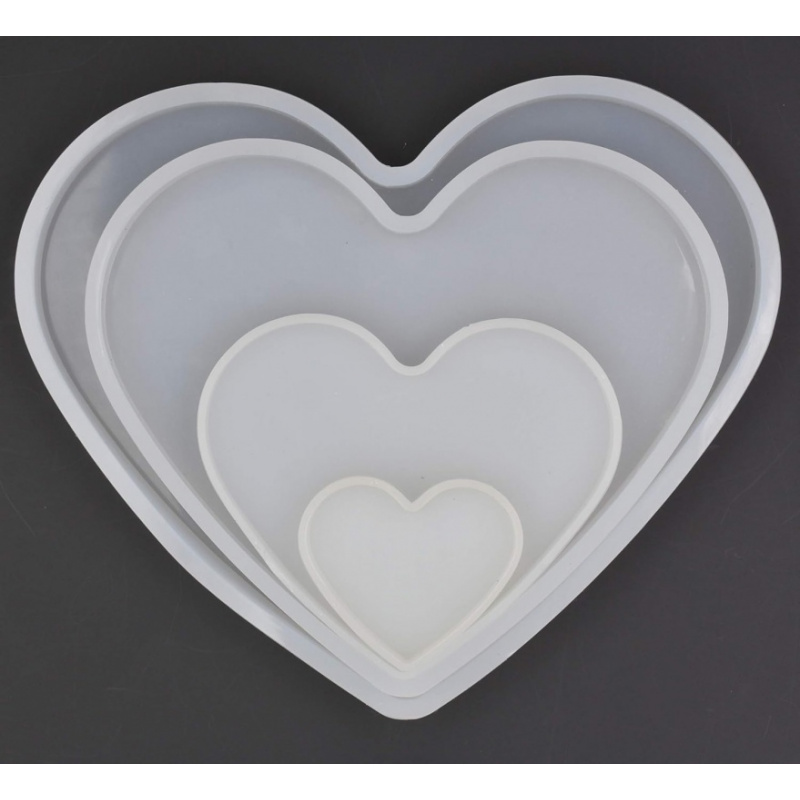 Resin Art Heart - Love heart shape epoxy mold size