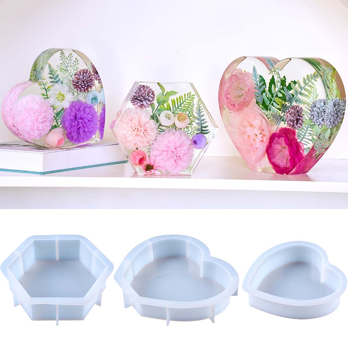 Large Love Silicone Mold DIY H - đánh giá và giá Resin Art Heart