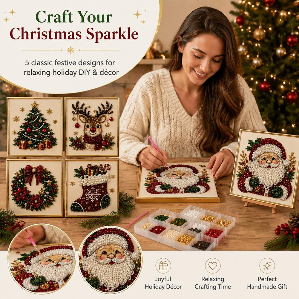 Christmas Santa Claus Pearl Ar - đánh giá và giá Resin Art For Kids