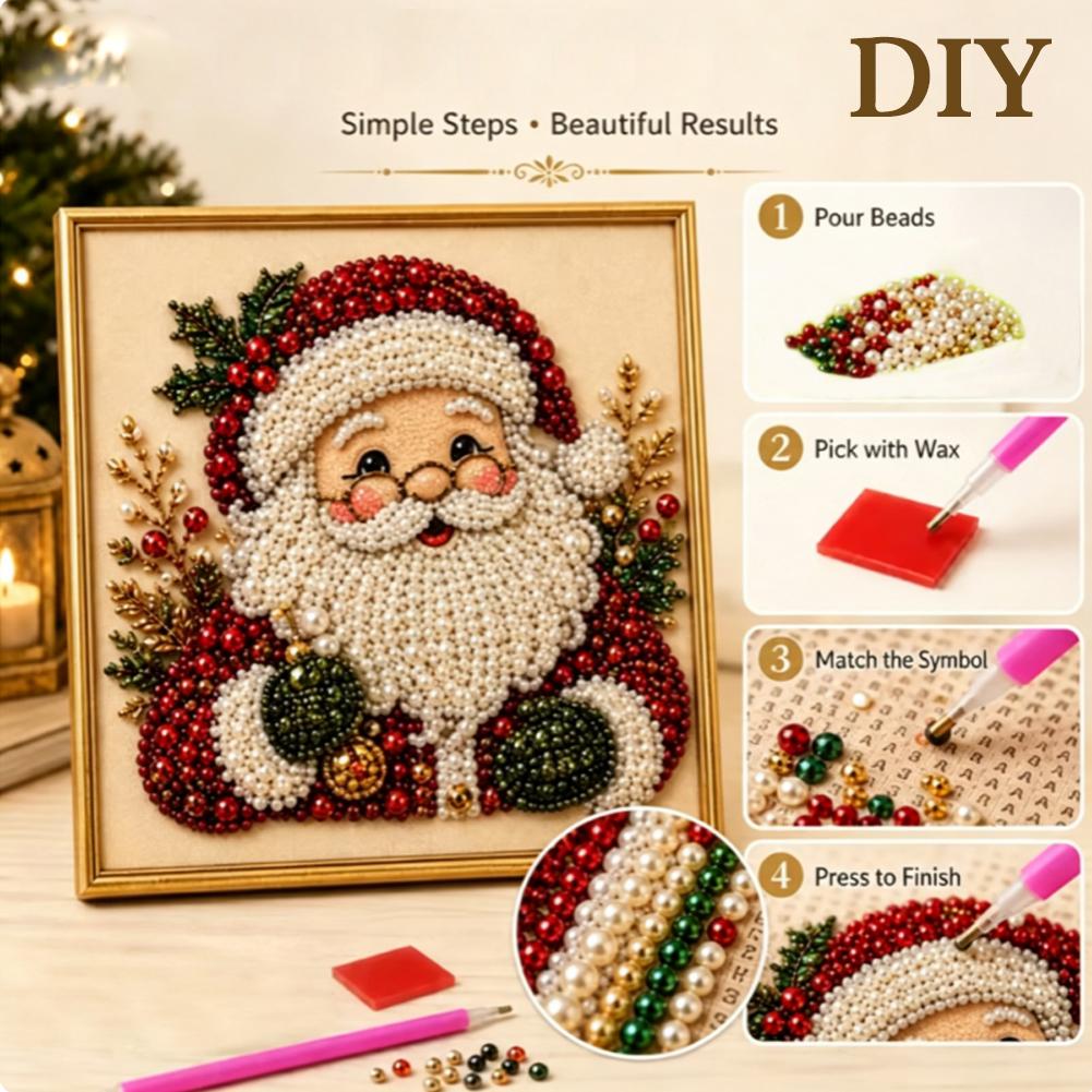 Christmas Santa Claus Pearl Ar - đánh giá và giá Resin Art For Kids