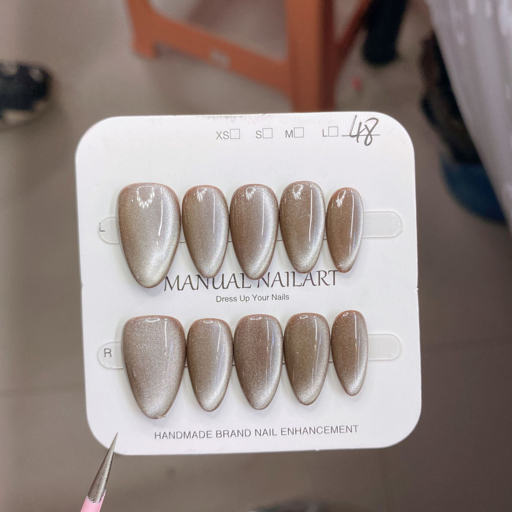 10pc French Almond Shape Cat's - đánh giá và giá Resin Art Sticker