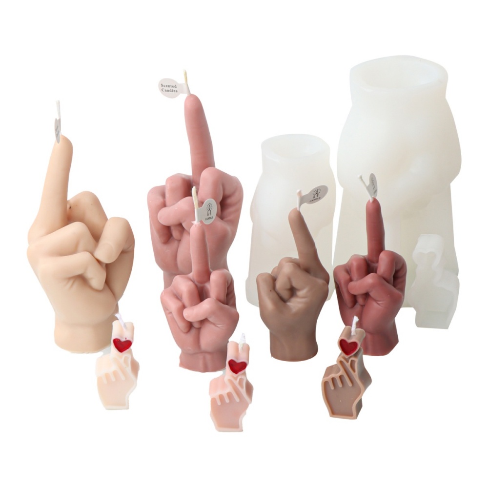 3D Irregular Gesture Finger Si - đánh giá và giá Resin Art Heart