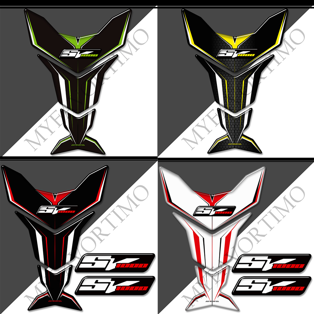 SV1000 Motorcycle Tank Pad Fue - đánh giá và giá Resin Art Sticker