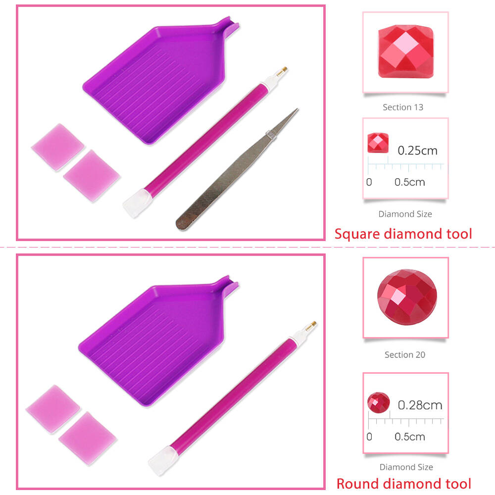 Full Square Round Diamond Mosa - đánh giá và giá Resin Art For Kids
