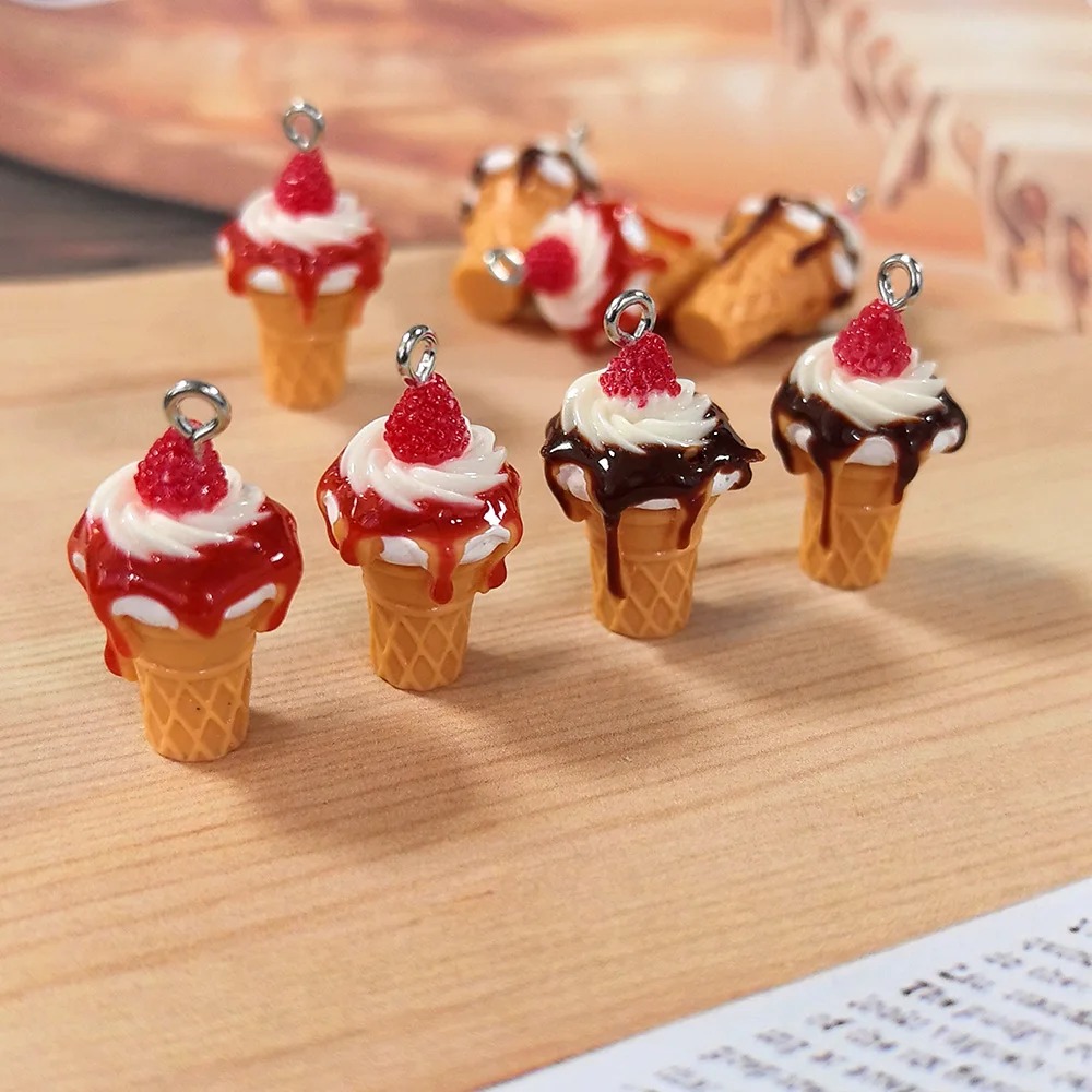 10Pcs 3D Mini Simulated Strawb - đánh giá và giá Resin Art Bracelet