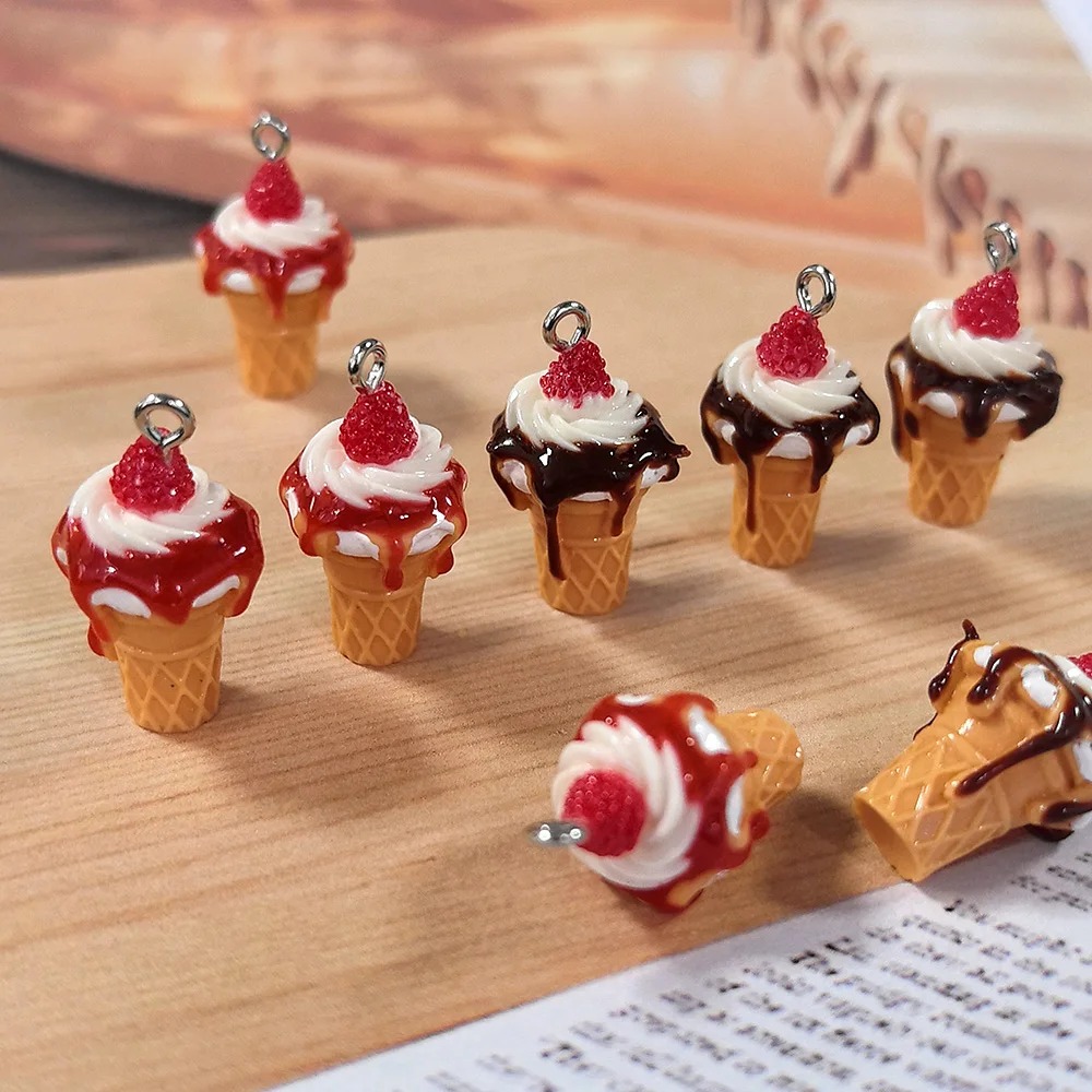 10Pcs 3D Mini Simulated Strawb - đánh giá và giá Resin Art Bracelet