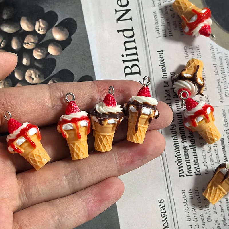 10Pcs 3D Mini Simulated Strawb - đánh giá và giá Resin Art Bracelet