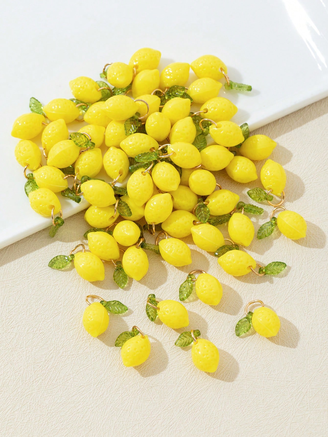 10Pcs 3D Lemon Resin Charms Pe - đánh giá và giá Resin Art Bracelet