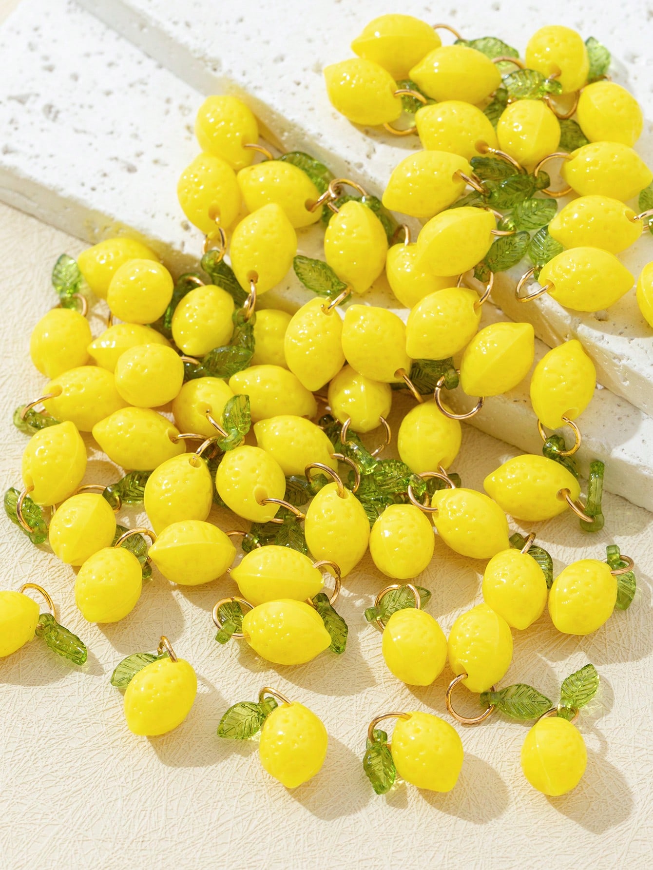 10Pcs 3D Lemon Resin Charms Pe - đánh giá và giá Resin Art Bracelet