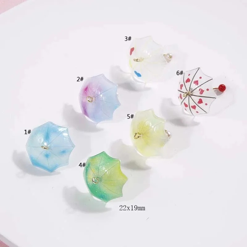 6Pcs 3D Cute Beach Umbrella Ac - đánh giá và giá Resin Art Beach Theme