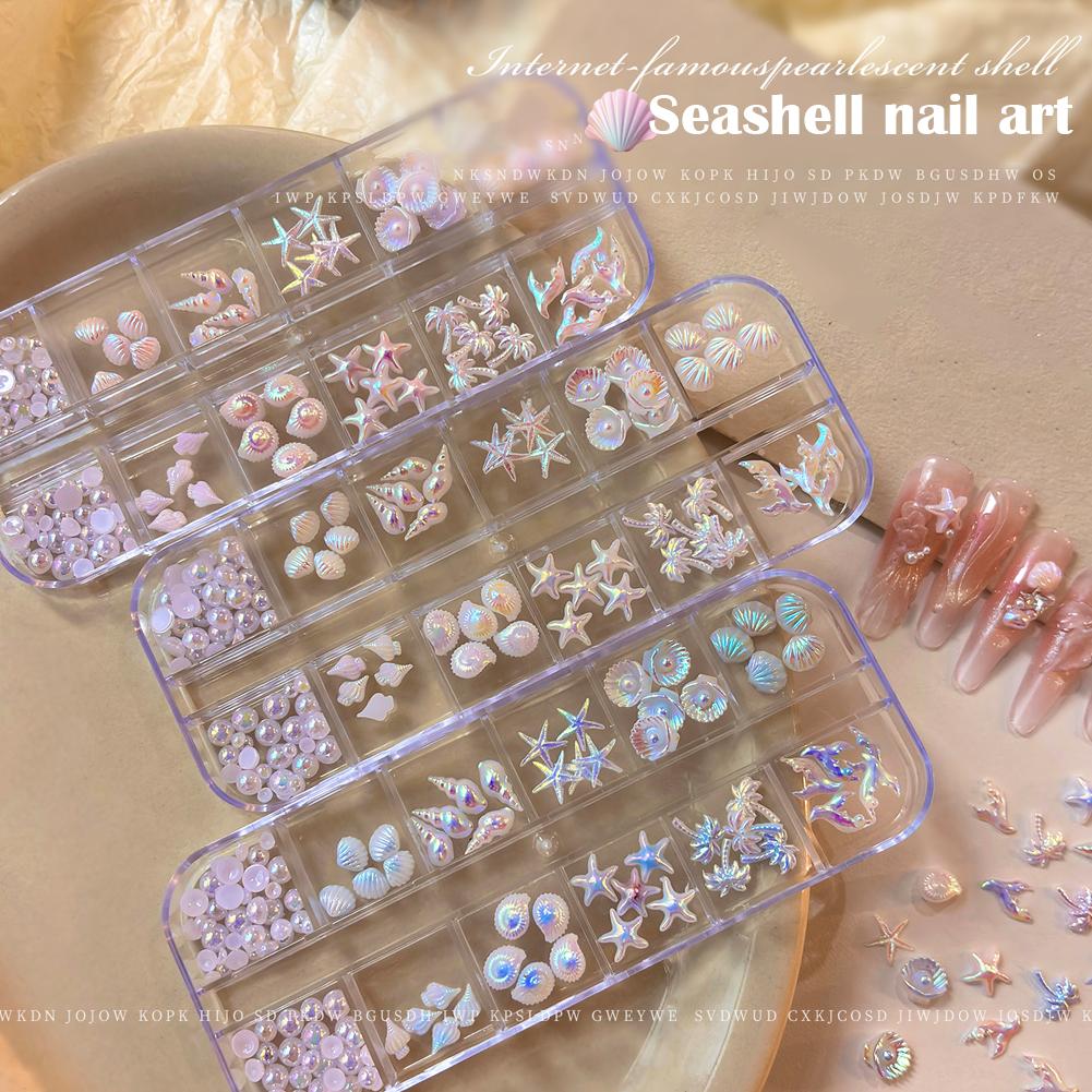 12 Grids/Box 3D Starfish And S - đánh giá và giá Resin Art Beach Theme