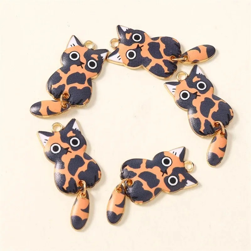 10Pcs 16×39mm Cute Cartoon Cat - đánh giá và giá Resin Art And Craft