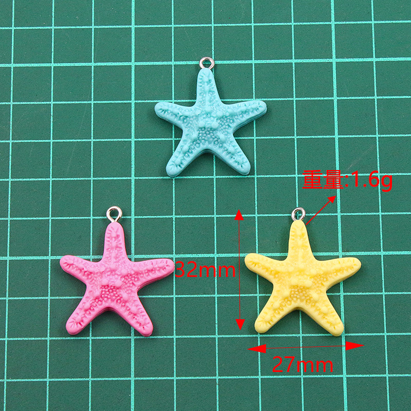 10Pcs Dopamine Color Starfish  - đánh giá và giá Resin Art Bracelet