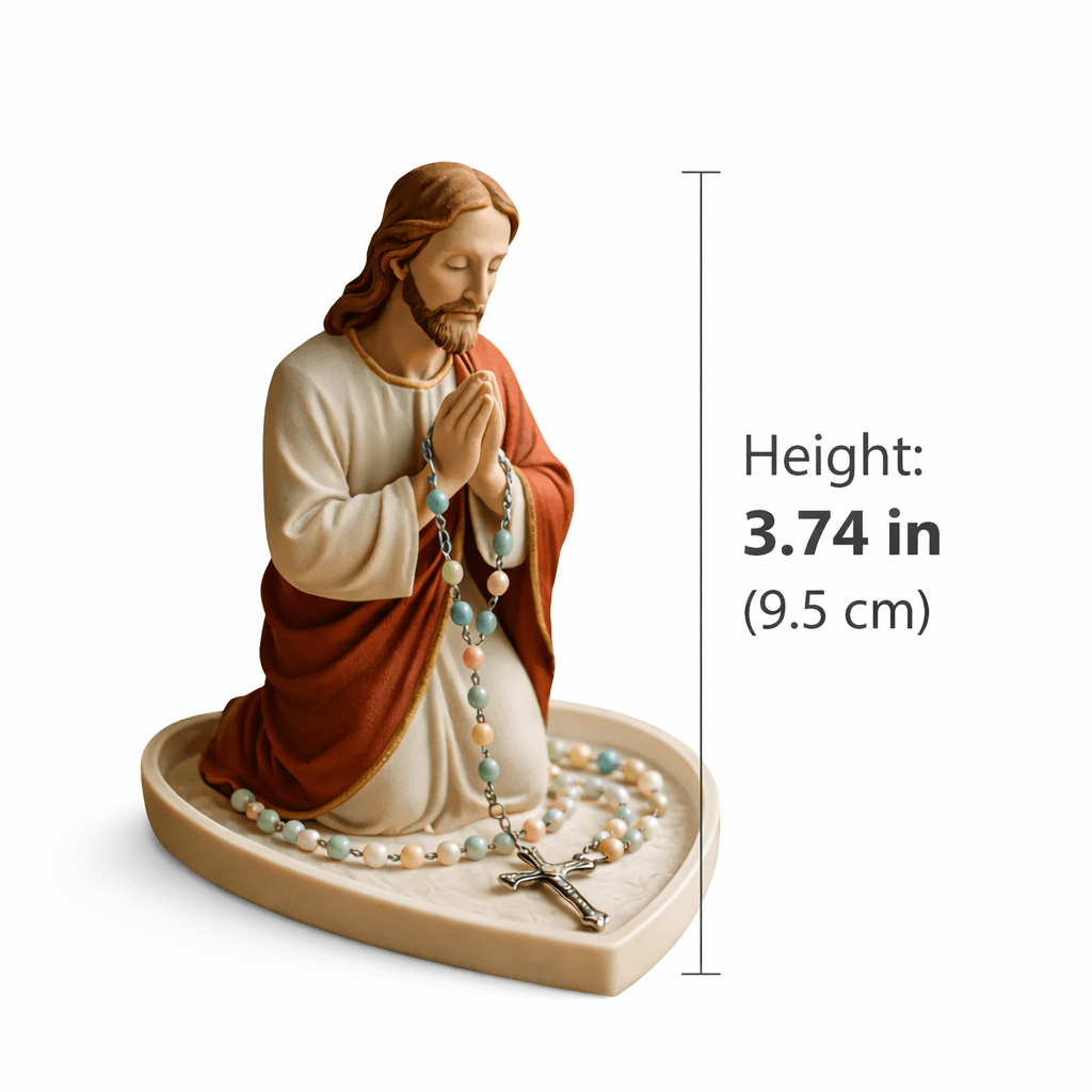 Jesus Virgin Mary Praying Stat - đánh giá và giá Resin Art Heart