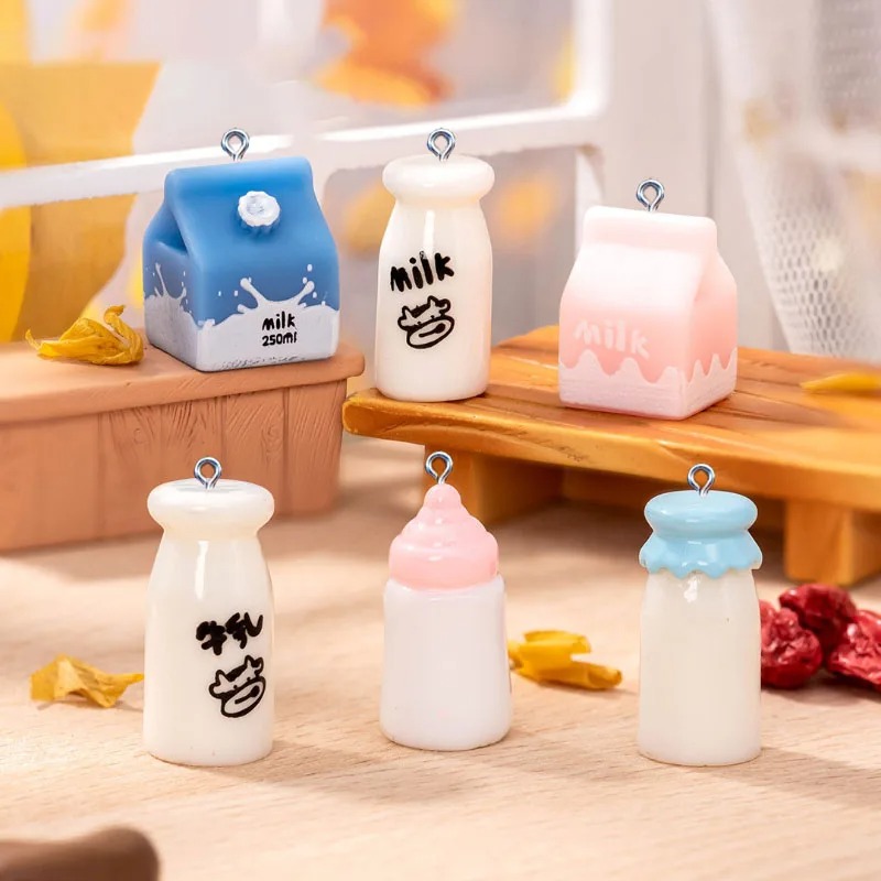 10Pcs Mini Milk Bottle Resin C - đánh giá và giá Resin Art Bracelet