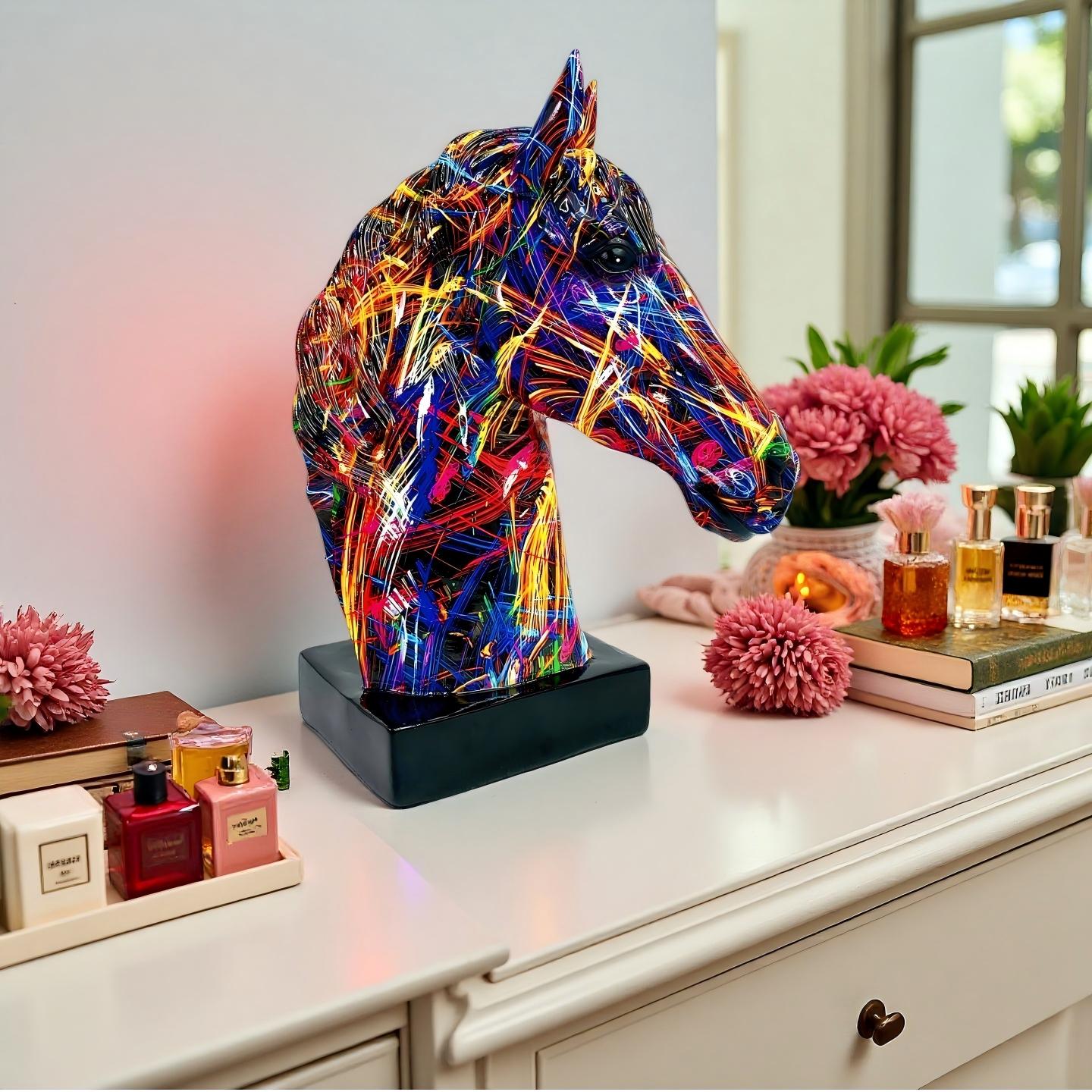 Creative Resin  Horse Head Orn - đánh giá và giá Resin Art Decor