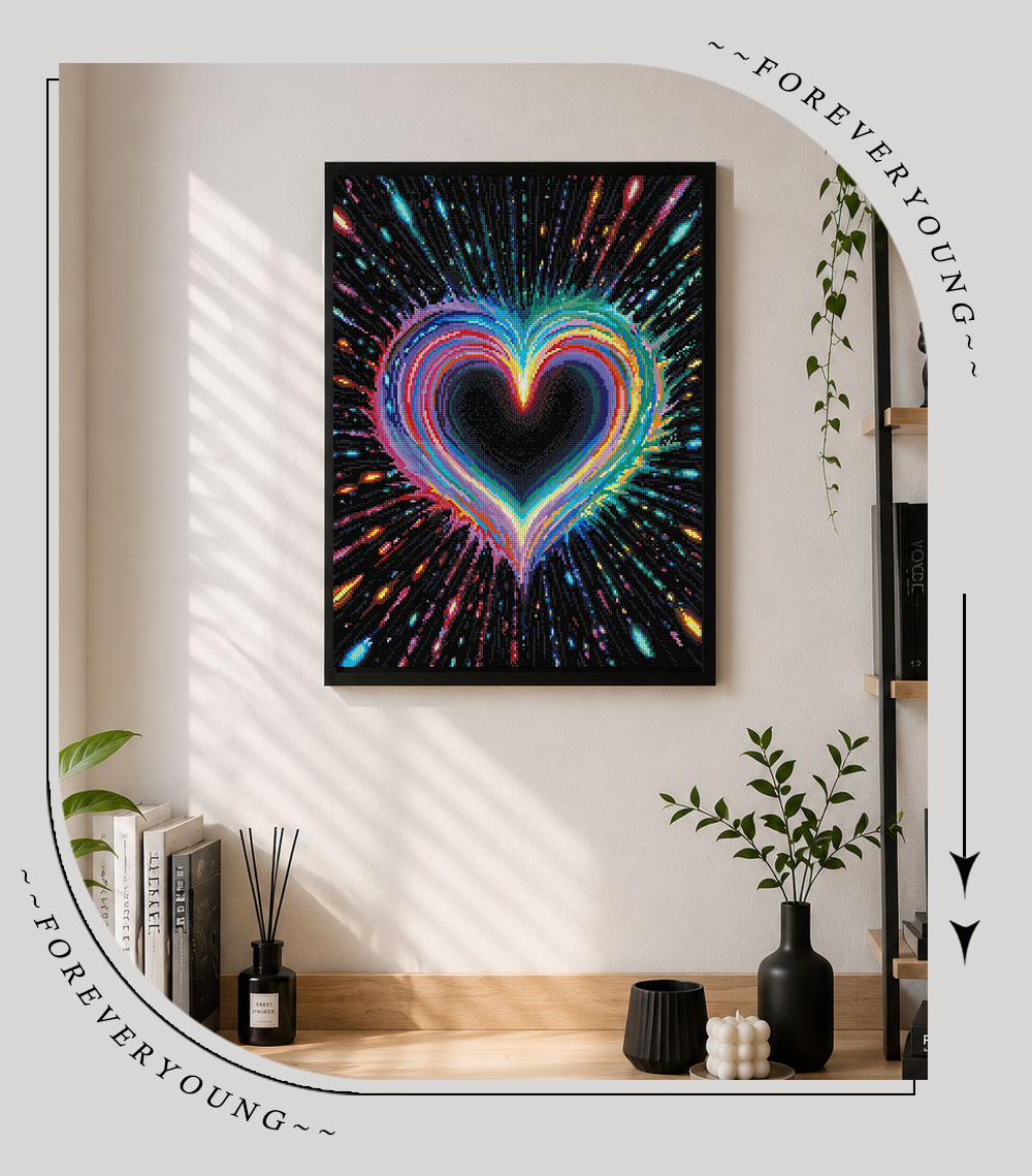 ForeverYoung 43.7×58.3cm Heart - đánh giá và giá Resin Art On Wall