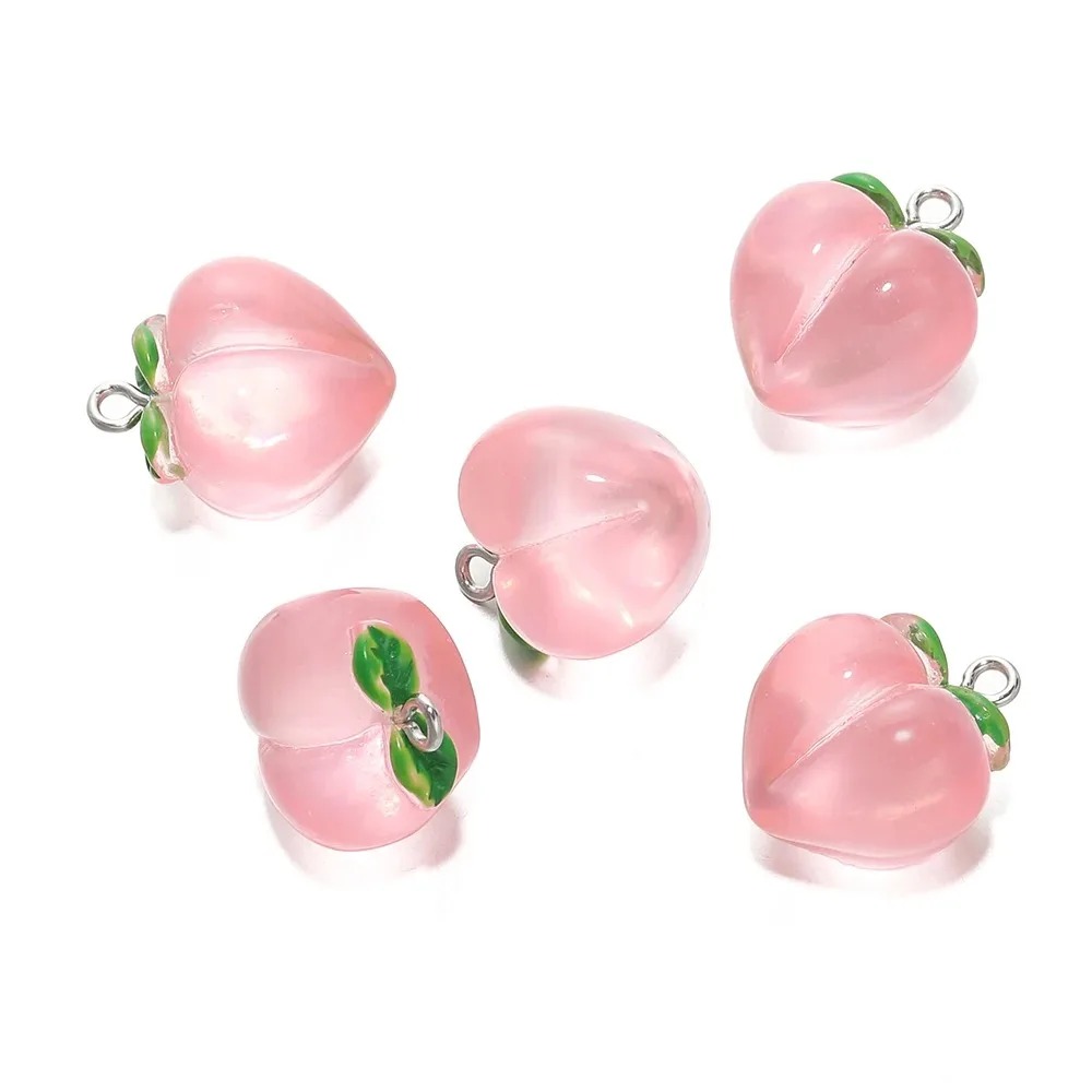 10Pcs Transparent Pink Peach R - đánh giá và giá Resin Art Bracelet