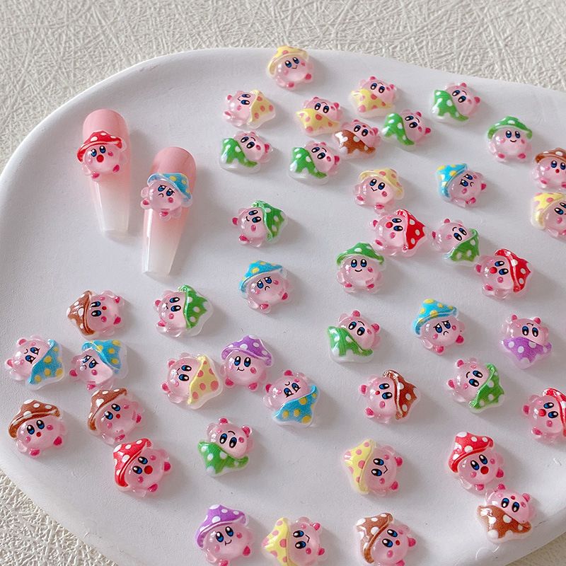 2/10/20pcs Kirby Nail Charms 3 - đánh giá và giá Resin Art Decor