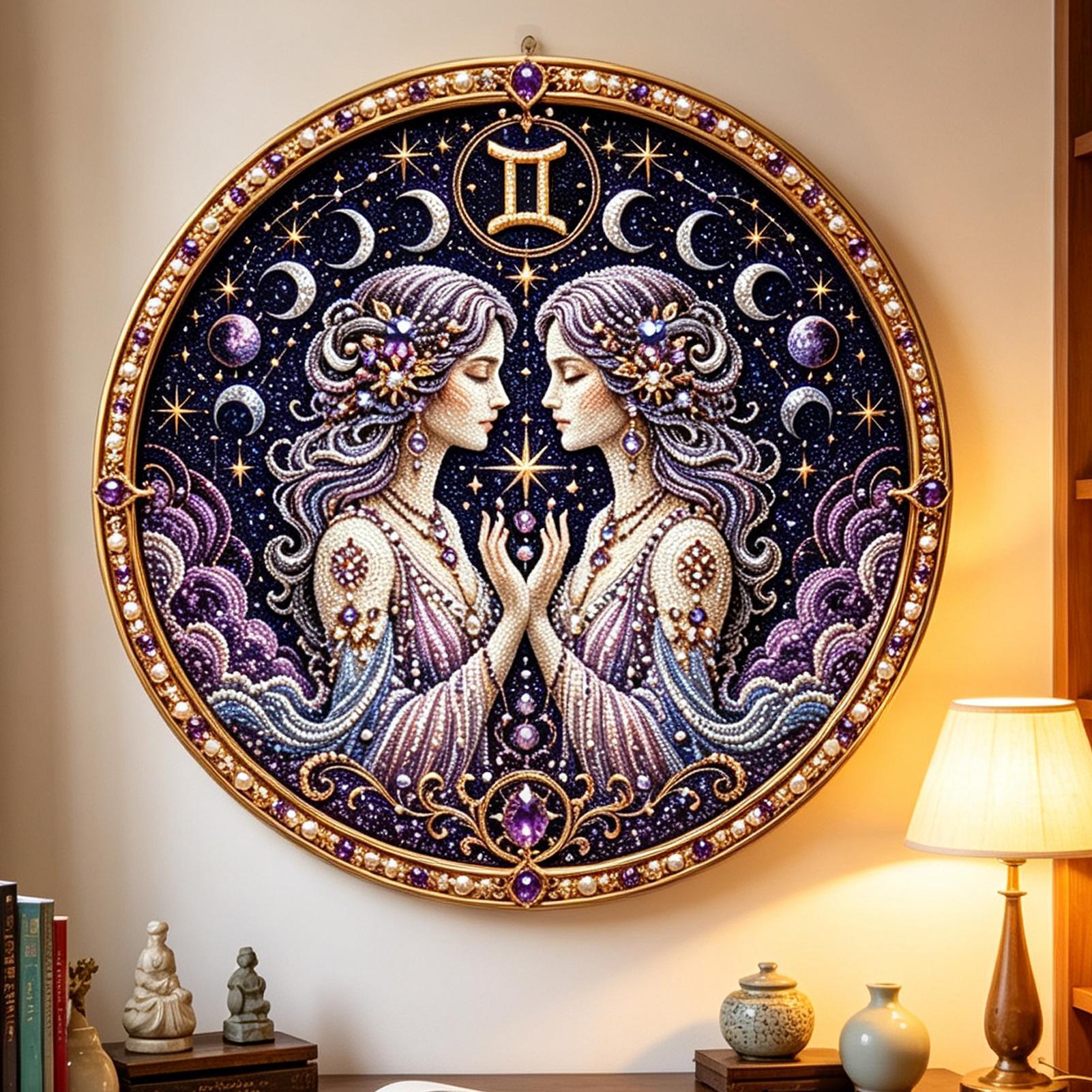 12 Zodiacs Signs Pearl Art Kit - đánh giá và giá Resin Art On Wall