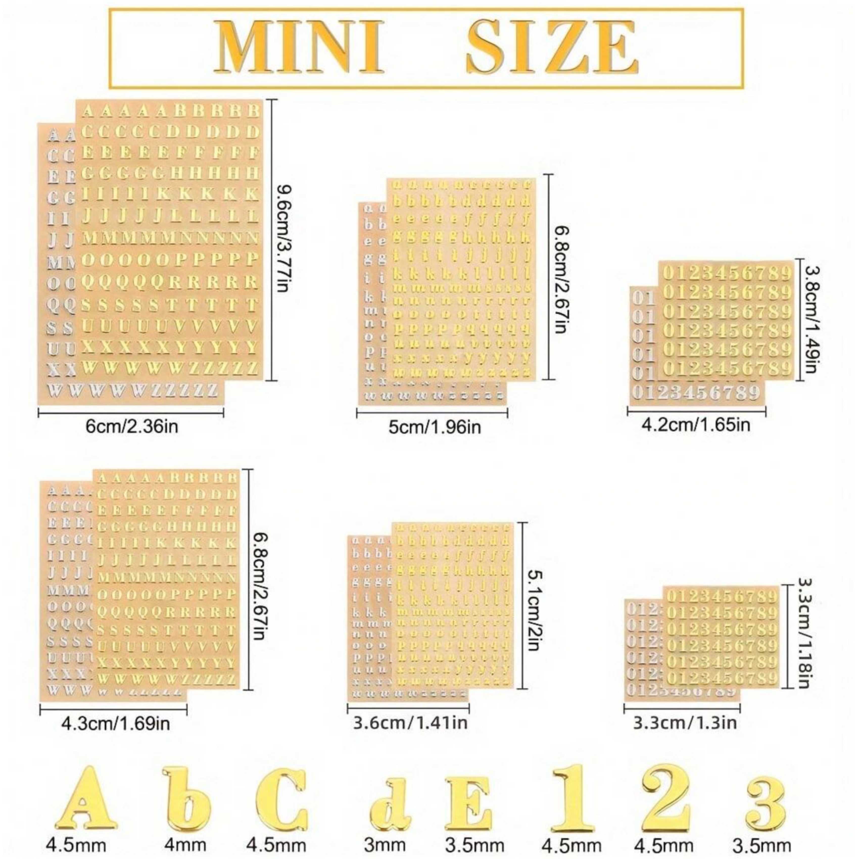 12 Letter Resin Stickers, Mini - đánh giá và giá Resin Art Sticker
