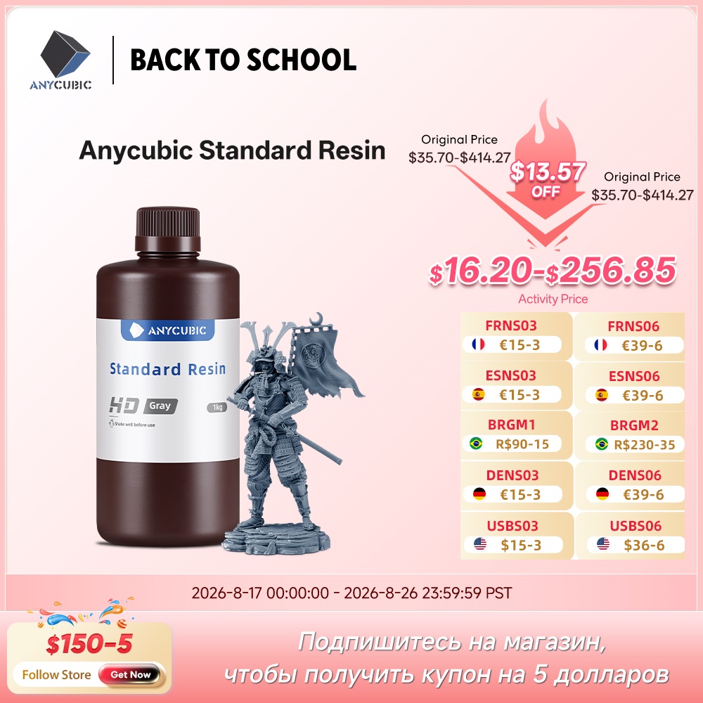 ANYCUBIC UV Nhạy Cảm Nhựa Cao  - đánh giá và giá Resin Art Pro