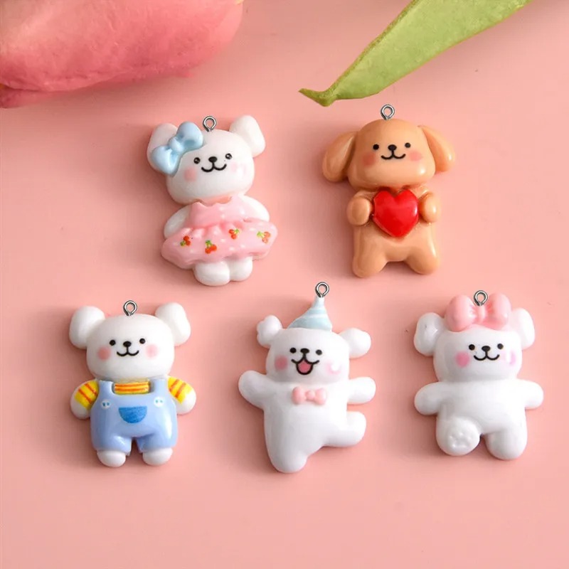 10pcs Cartoon Dog Resin Charms - đánh giá và giá Resin Art Bracelet