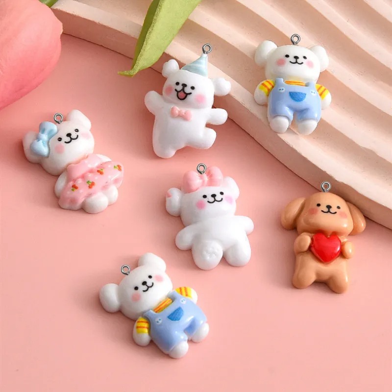 10pcs Cartoon Dog Resin Charms - đánh giá và giá Resin Art Bracelet