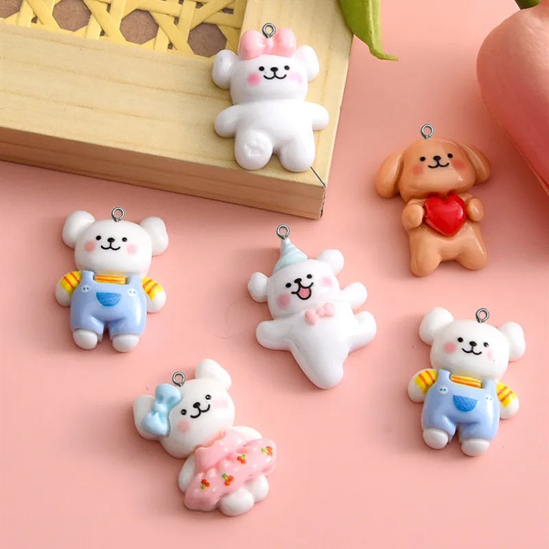 10pcs Cartoon Dog Resin Charms - đánh giá và giá Resin Art Bracelet