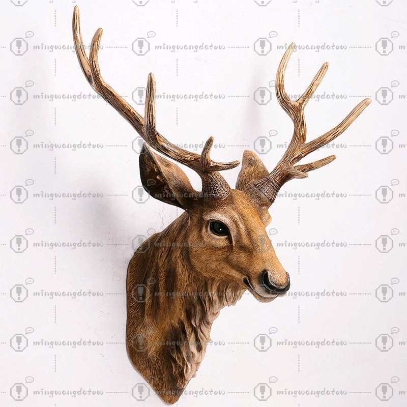 Faux Deer Head 17 inch Faux An - đánh giá và giá Resin Art Decor