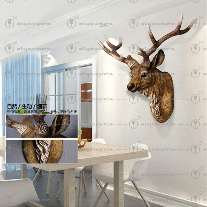 Faux Deer Head 17 inch Faux An - đánh giá và giá Resin Art Decor